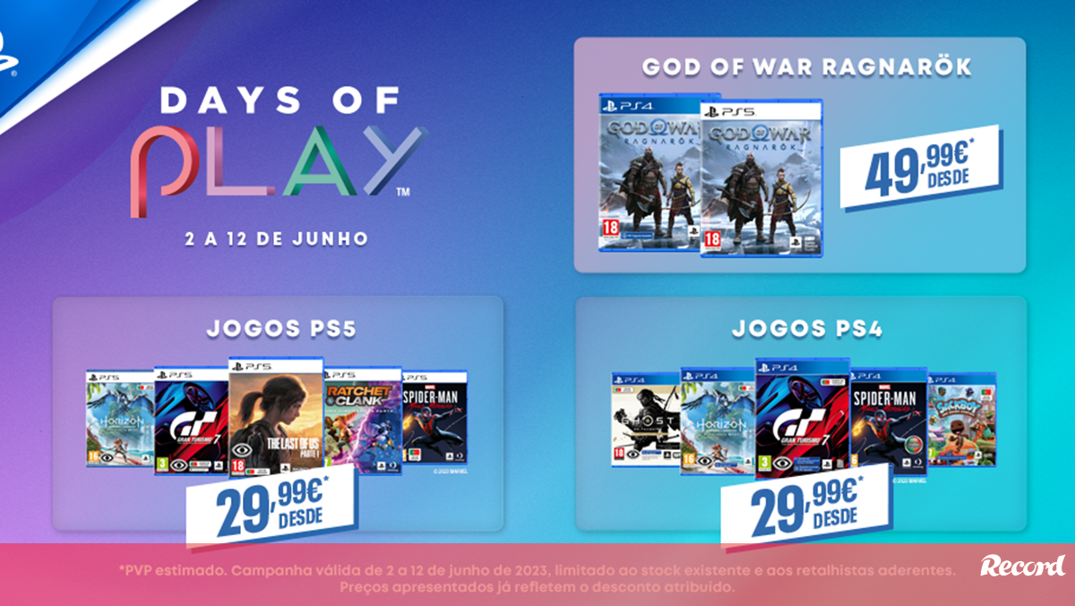 Days of Play: ofertas de jogos para PS4 e PS5 a partir de R$ 40