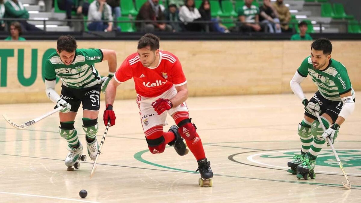 Hóquei: Benfica vence e continua empatado com o Sporting na frente