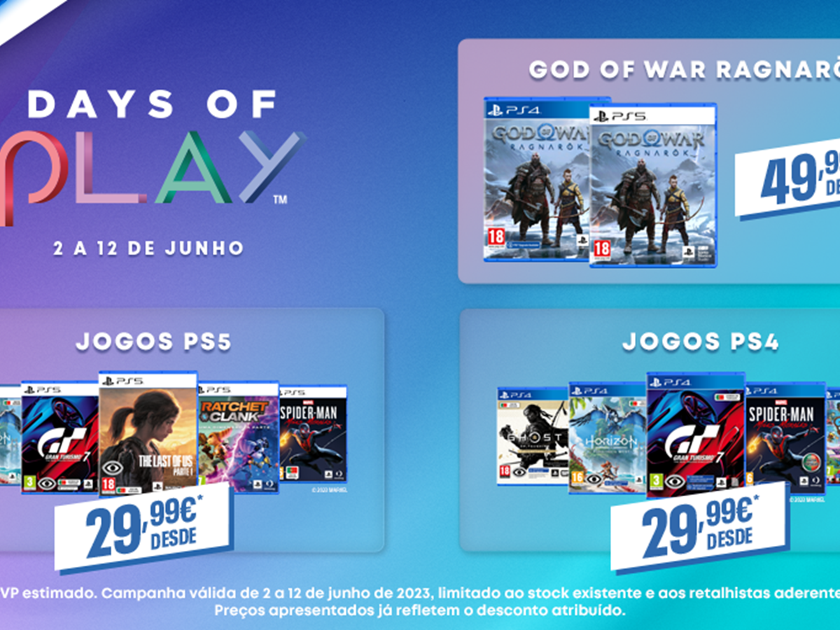 Days of Play 2023 arranca hoje na PlayStation Store - Record