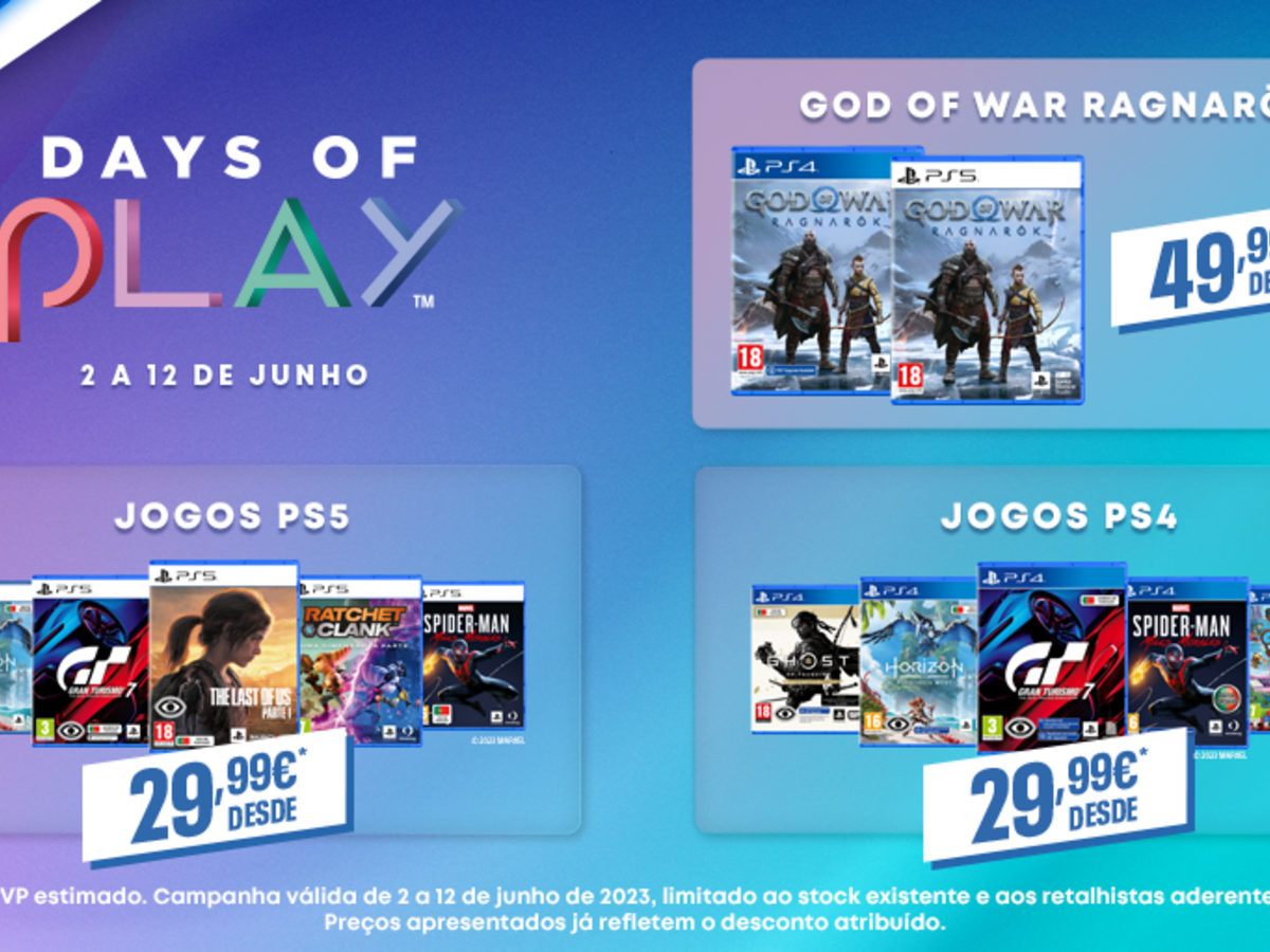 Descontos 'Jogos por Menos de €20' na PS Store