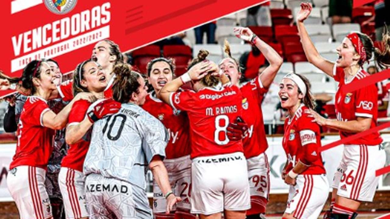 Benfica Conquista Nona Taça De Portugal Feminina De Hóquei Em Patins ...