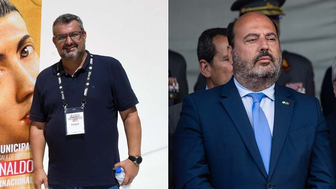 Joaquim Diogo (à esq.) visa Pedro Pinto (à dir.)