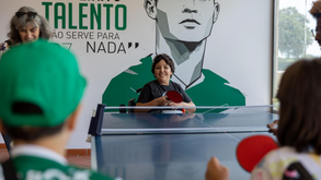 Sporting fez as delícias das crianças do Centro de Medicina e Reabilitação de Alcoitão