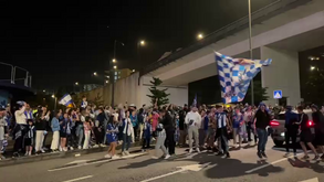 Assim está o ambiente nas imediações do Estádio do Dragão