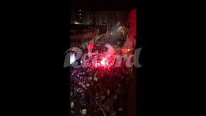 Adeptos do Estrela da Amadora já festejam a subida de divisão nas ruas de Lisboa