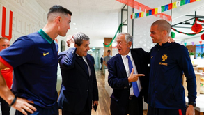 Marcelo Rebelo de Sousa jantou com jogadores e equipa técnica da Seleção Nacional