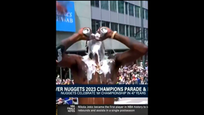 Caldwell-Pope em 'modo Grealish' nos festejos do título dos Denver Nuggets