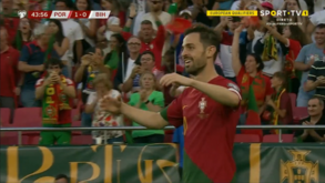 Foi assim que Bernardo Silva abriu o marcador diante da Bósnia
