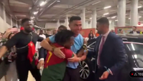 Sonho tornado realidade: Speed finalmente conheceu Cristiano Ronaldo