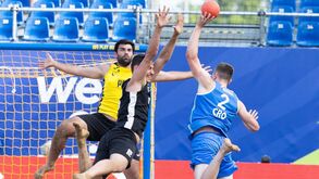 Seleção portuguesa de andebol de praia perde com campeões do Mundo nos Jogos Europeus