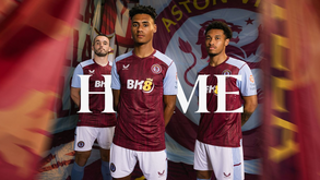 Equipamento principal do Aston Villa para 2023/24 já mostra o novo símbolo do clube
