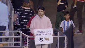 Insólito: viajou 2000 quilómetros para ver Messi nos EUA... mas o argentino continua de férias