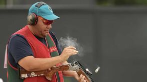 João Paulo Azevedo na final de fosso olímpico dos Jogos Europeus