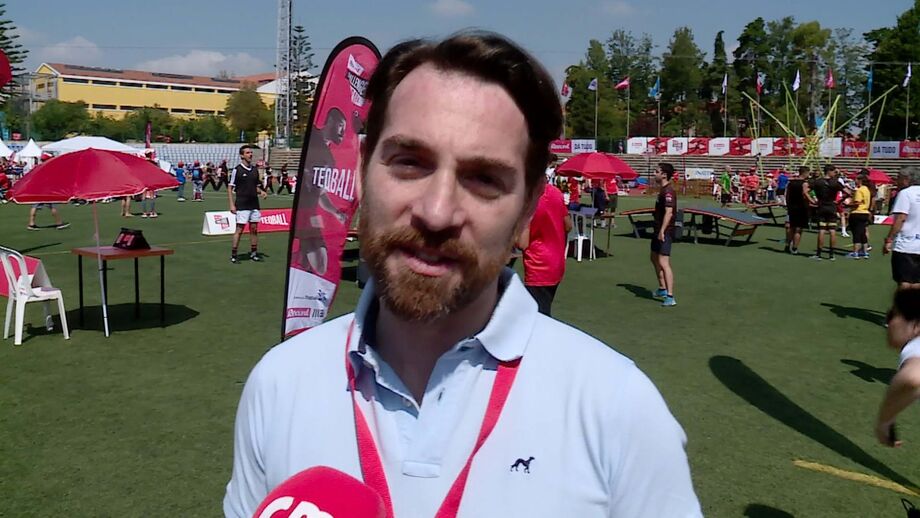 Vice-presidente da Federação Teqball Portugal esteve no Record Challenge Park by MEO