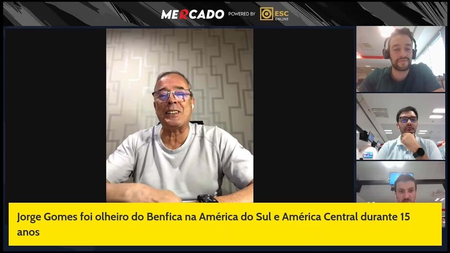 Jorge Gomes, antigo olheiro das águias na América do Sul e Central