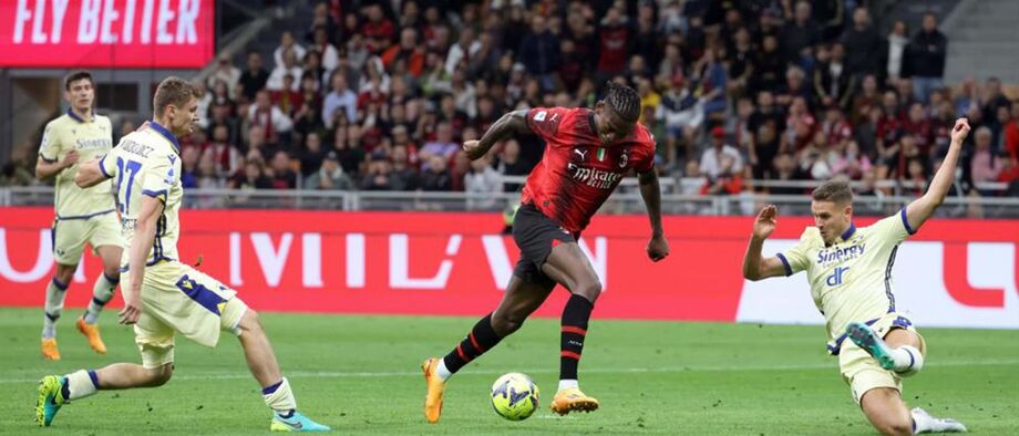 AC Milan-Hellas Verona, 3-1: Rafael Leão magistral