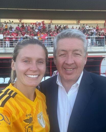 Fernando Tavares com Cloé Lacasse