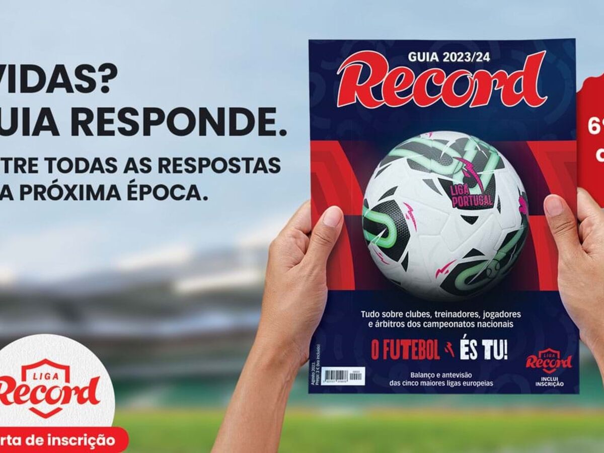 Guia Record 2023/24 já está nas bancas! - Iniciativas - Jornal Record