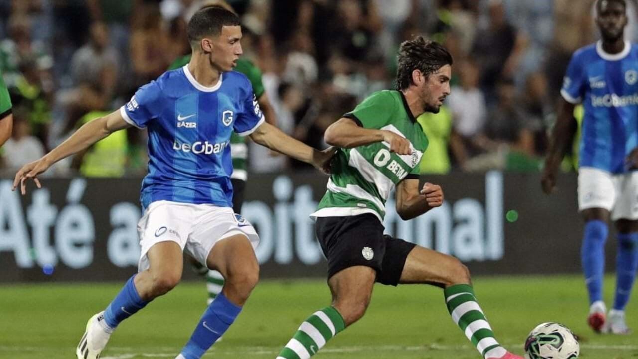 Empate 1-1 entre Sporting CP e KRC Genk. 