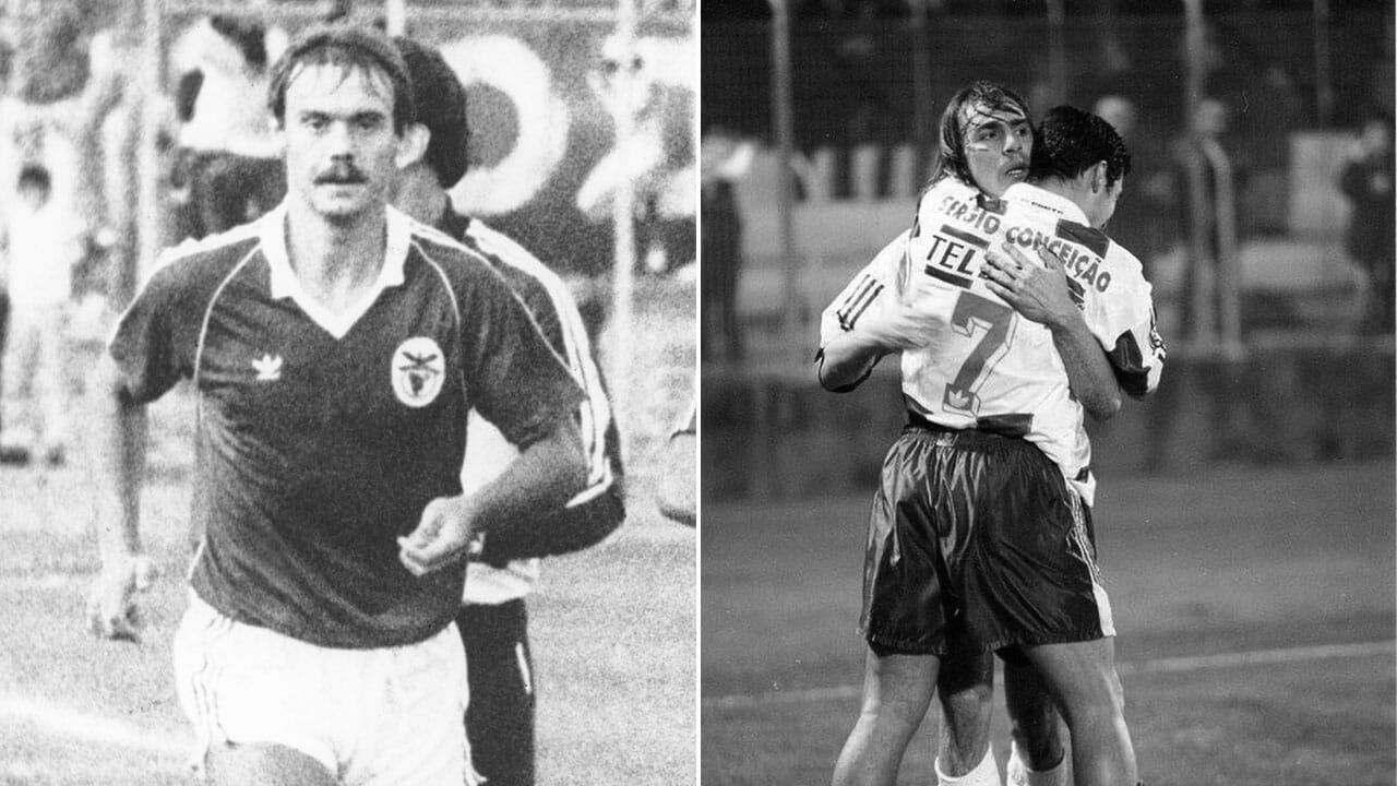 Álvaro esteve na conquista encarnada em 1985 e Edmilson marcou na goleada de 1996, ao lado de Conceição