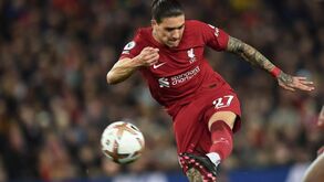 Melhorar técnica de finalização para imitar registo no Benfica: a projeção do Liverpool para Darwin