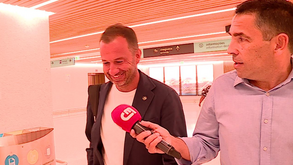 O momento em que Frederico Varandas chegou a Lisboa após viagem a Inglaterra