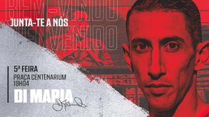 Di María vai ser apresentado esta quinta-feira 