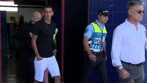 As imagens da chegada de Di María a Lisboa