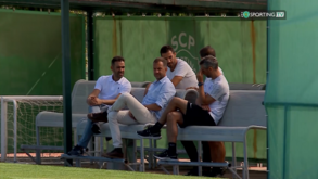 Sporting volta ao trabalho com Varandas e Viana atentos