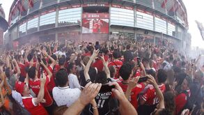 As imagens da apresentação de Di María no Benfica: milhares em euforia junto à Luz