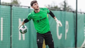 Franco Israel foi a novidade em mais um treino do Sporting