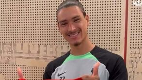 Darwin tem novo número no Liverpool: «Uma felicidade tremenda»