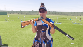 Inês Barros segue em segundo no fosso olímpico da Taça do Mundo com armas de caça