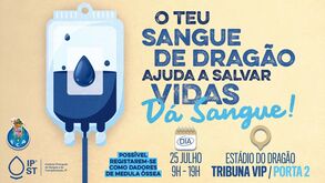 Estádio do Dragão vai receber colheita de sangue e medula óssea