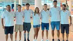 João Santos e Duarte Castro nas meias finais de double-scull ligeiro dos Mundiais de remo sub-23