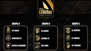 Liga Portugal Legends: a composição das equipas e o calendário do torneio