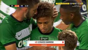 Do céu ao inferno em 4 minutos: O lance que valeu a expulsão a Barroso na estreia pelo Sporting
