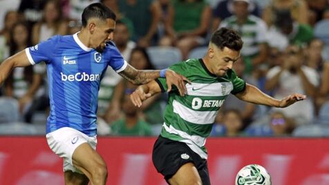 Empate 1-1 entre Sporting CP e KRC Genk. 