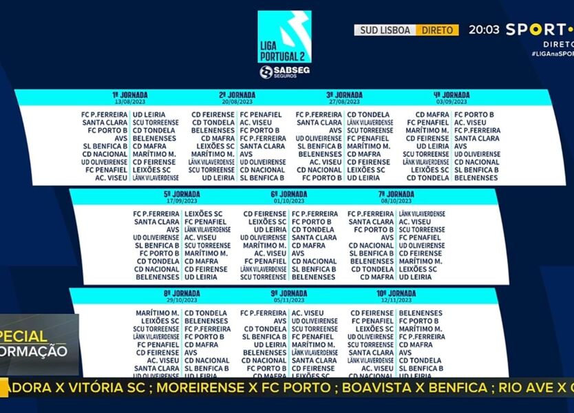 As datas dos duelos entre Benfica, FC Porto, Sp. Braga e Sporting na Liga  Portugal Betclic 2023/24 - Liga Betclic - Jornal Record