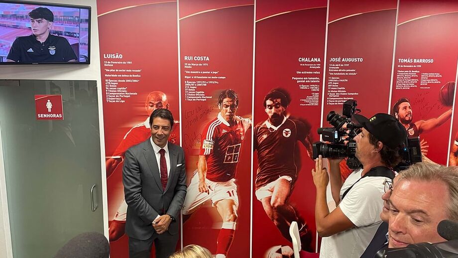 Presidente do Benfica sobre avançado que já representou as águias