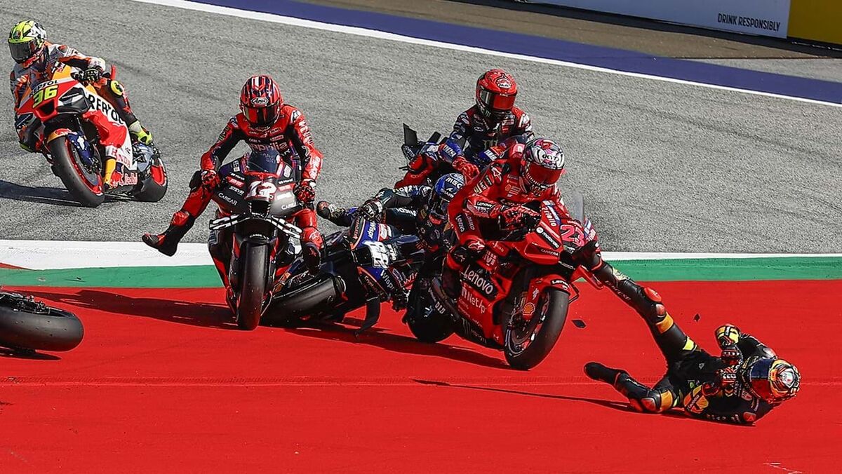 MotoGP. Acidente tira Miguel Oliveira do GP de Portugal, corrida ganha por  Francesco Bagnaia - Renascença