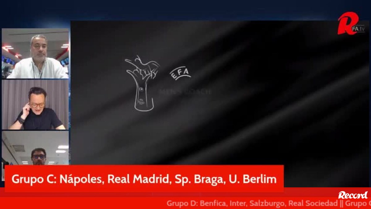 Champions: Real Madrid, Nápoles e Union Berlim no grupo do Sp. Braga
