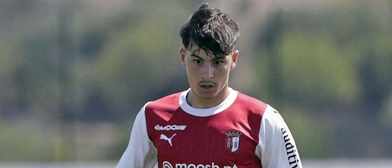 Rodrigo Gomes com a camisola do Sp. Braga