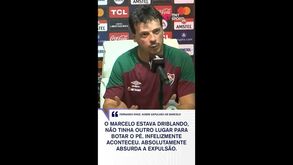 Treinador do Fluminense considera expulsão de Marcelo 