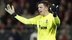 A enigmática mensagem de Trubin depois do jogo do Shakhtar... em que não atuou