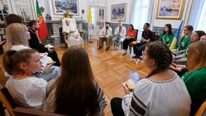 JMJ: Papa encontrou-se em Lisboa com 15 jovens ucranianos