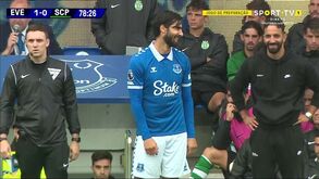 Boa disposição no reencontro entre André Gomes e Rúben Amorim