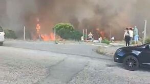As imagens assustadoras do incêndio em Lordelo