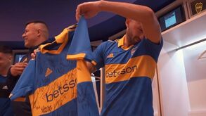 Alan Varela em lágrimas na despedida do Boca Juniors