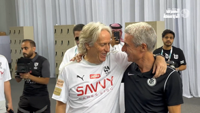 Luís Castro e Jorge Jesus animados antes do Al Hilal-Al Nassr: «Estamos bem, f...»